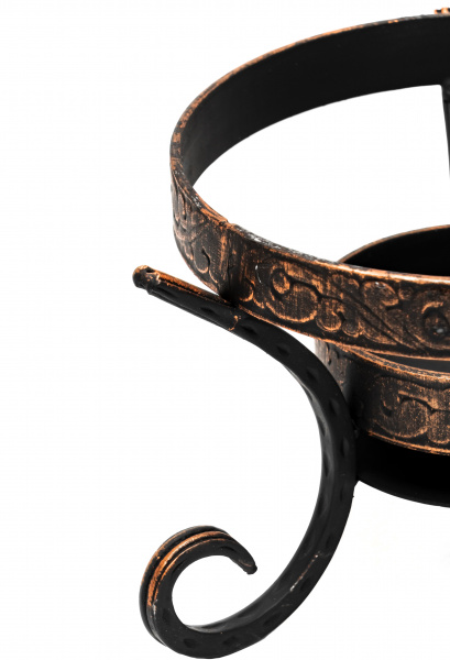 Садж чугунный 45 см + Подставка под садж "Шелковый путь"